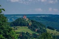 Beautiful view of Calvary BanskÃÂ¡ ÃÂ tiavnica on the hill